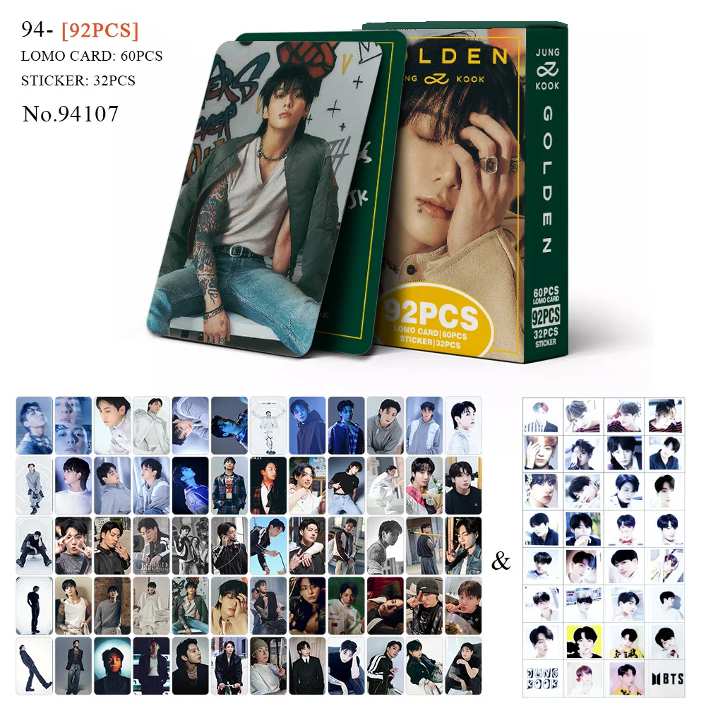 Jungkook 92Pcs Golden Photo-Cards - Image 8